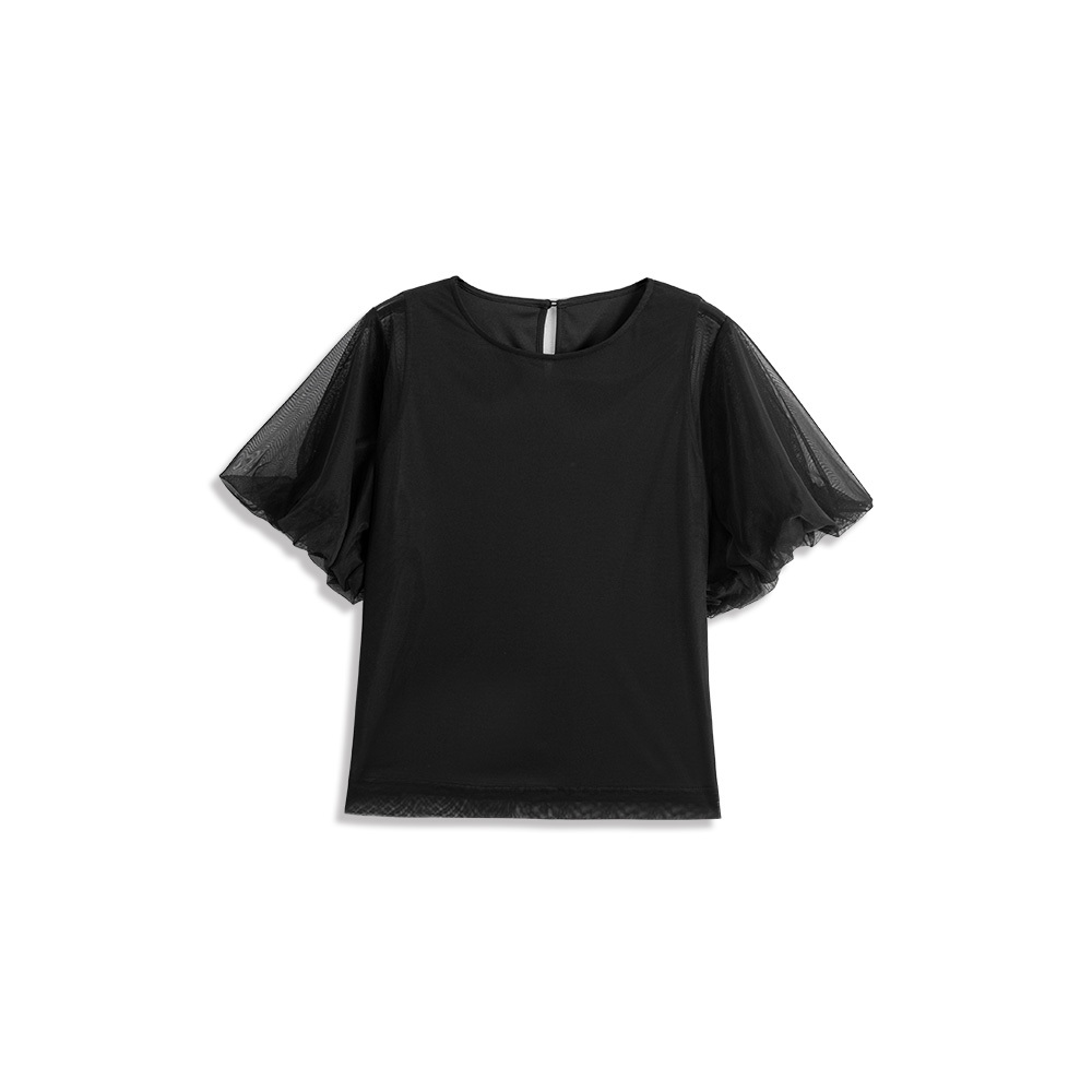 チュールレイヤードトップス - 3色展開