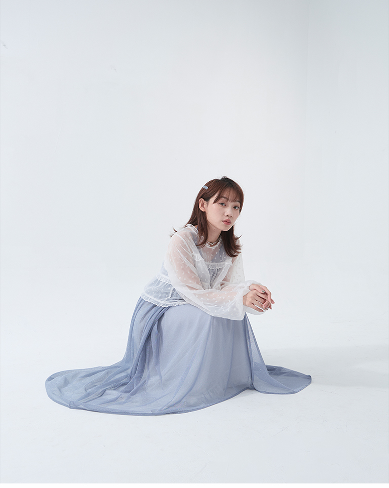 立体ハートフリルシアートップス - 3色展開