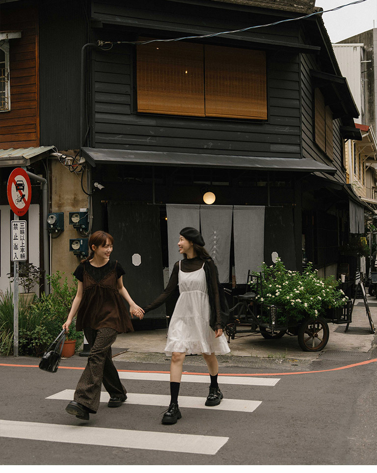 シアーフリルリボンキャミソール - ブラウン