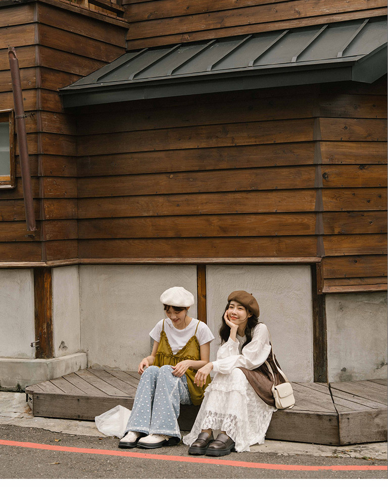 シアーフリルリボンキャミソール - マスタード