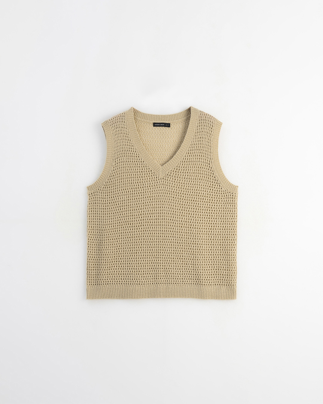 Vネックニットベスト　4色展開　