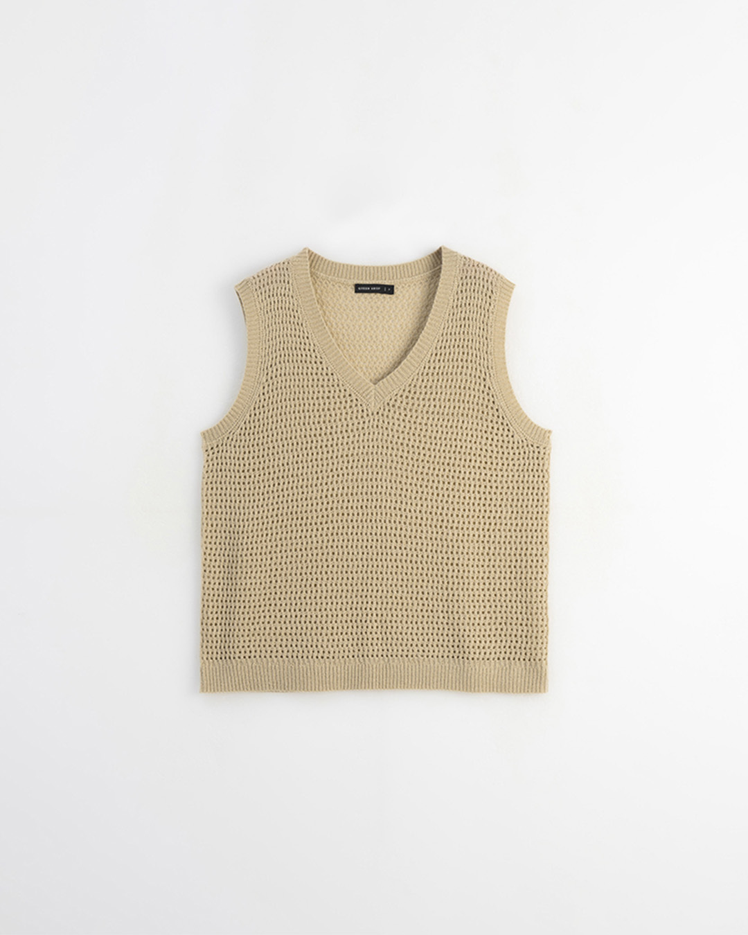 Vネックニットベスト　4色展開　