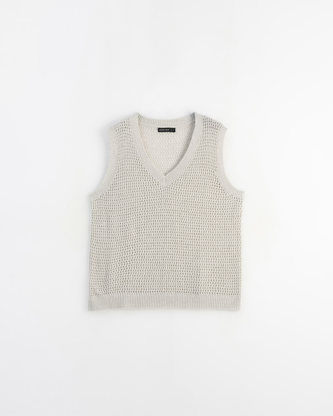 Vネックニットベスト　4色展開　