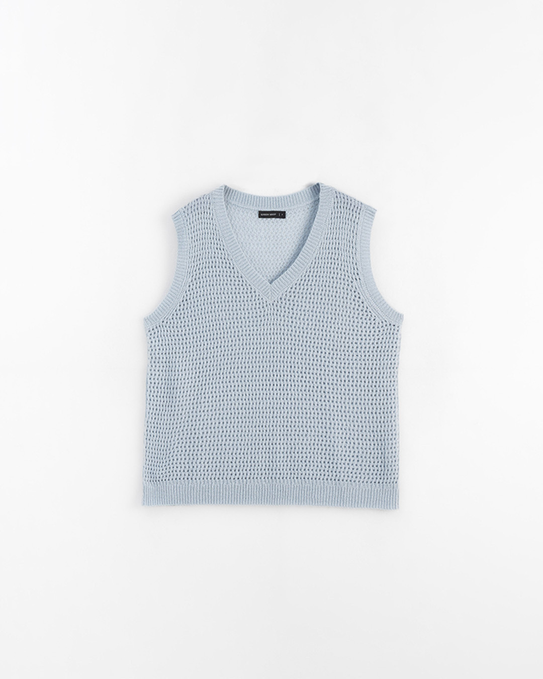 Vネックニットベスト　4色展開　