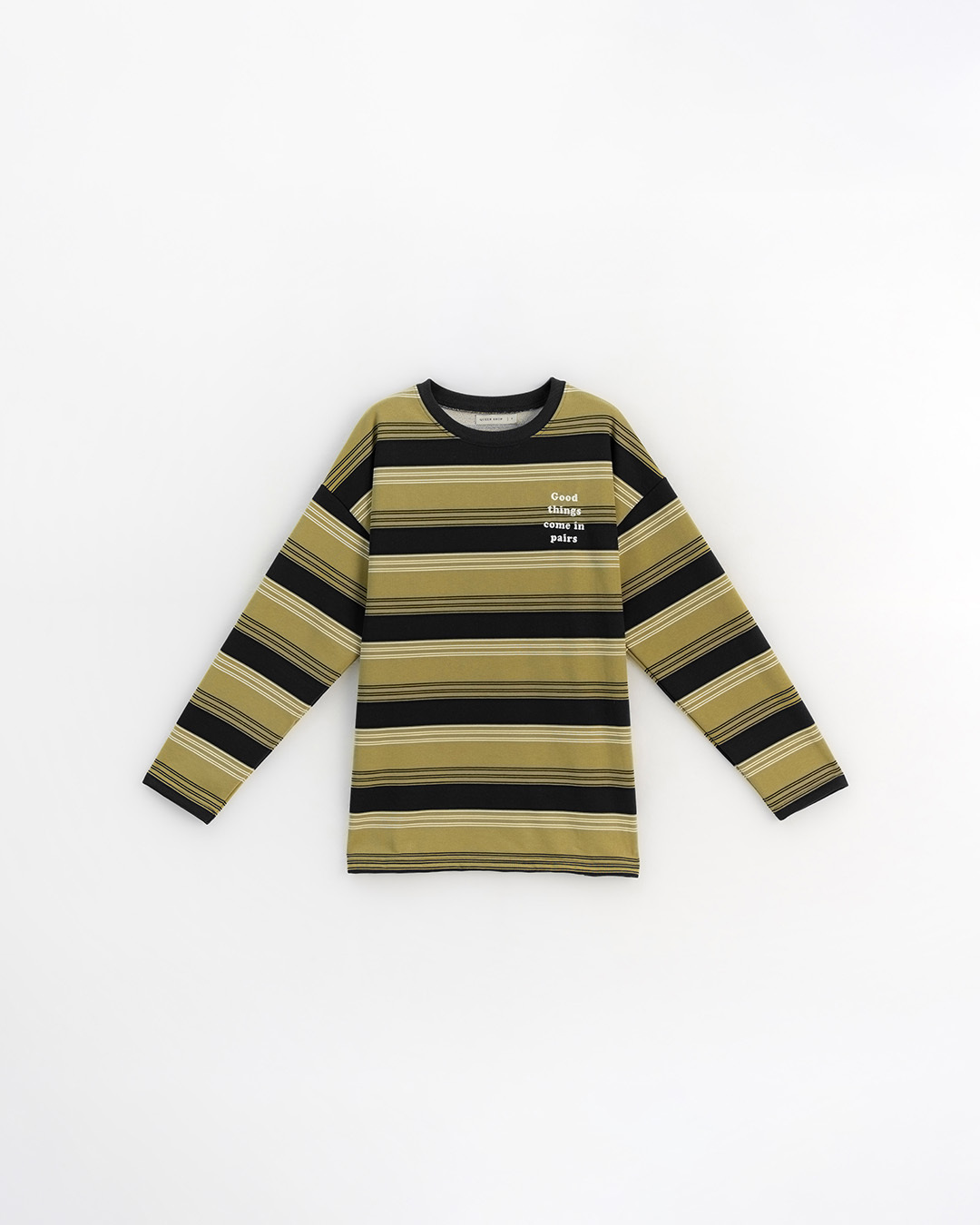 ロゴ刺繍ボーダートップス 2色展開