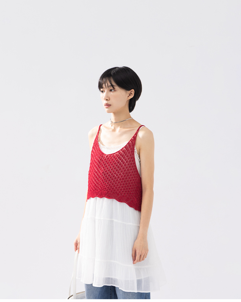 ニットキャミジレ 4色展開