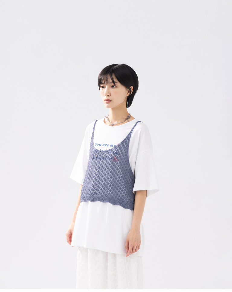 ニットキャミジレ 4色展開