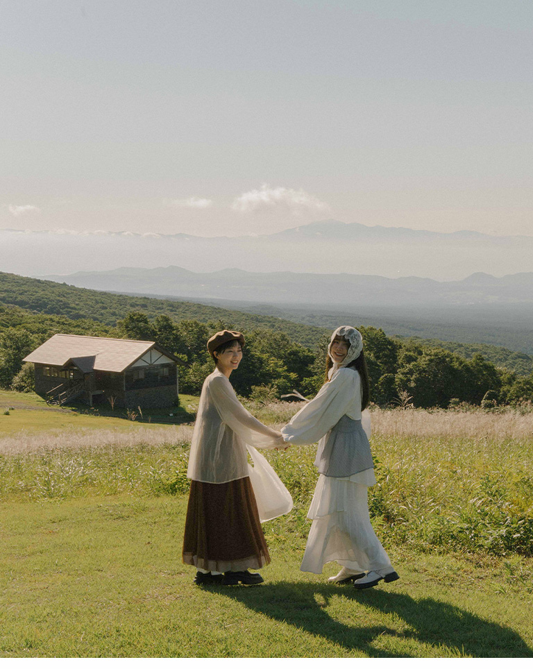 シアーチェックブラウス 2色展開