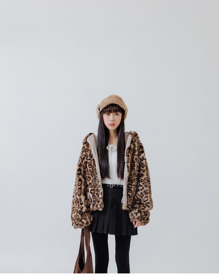 リブ編みラウンドネックトップス 4色展開