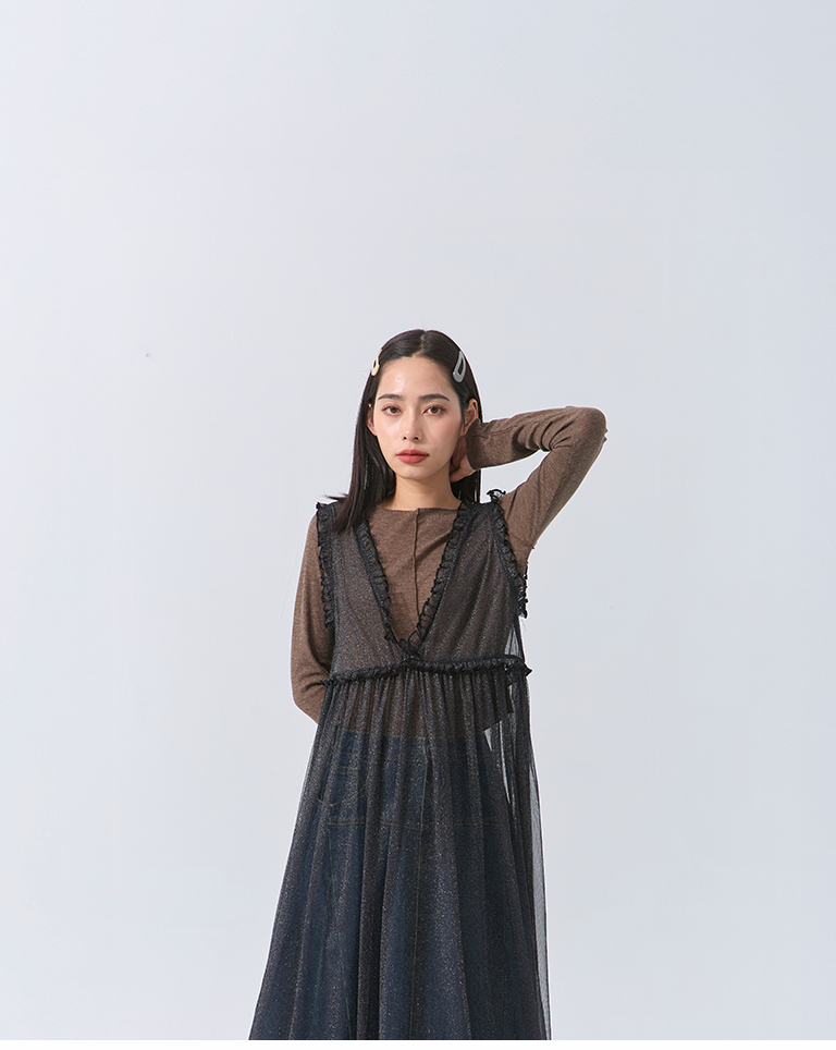 ラメチュール2WAYワンピース  2色展開