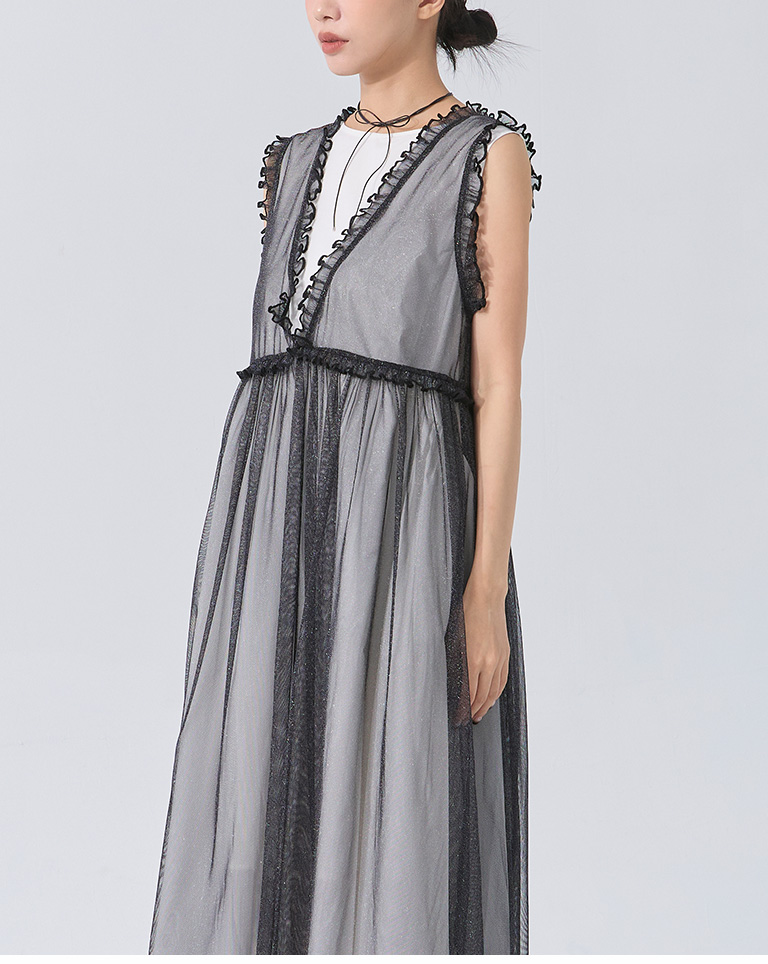 ラメチュール2WAYワンピース  2色展開