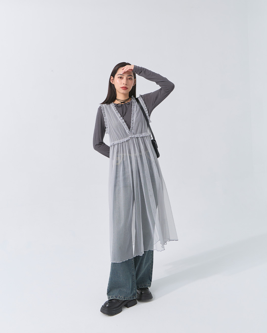 ラメチュール2WAYワンピース  2色展開