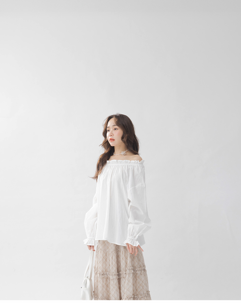 オフショルダー2WAYトップス