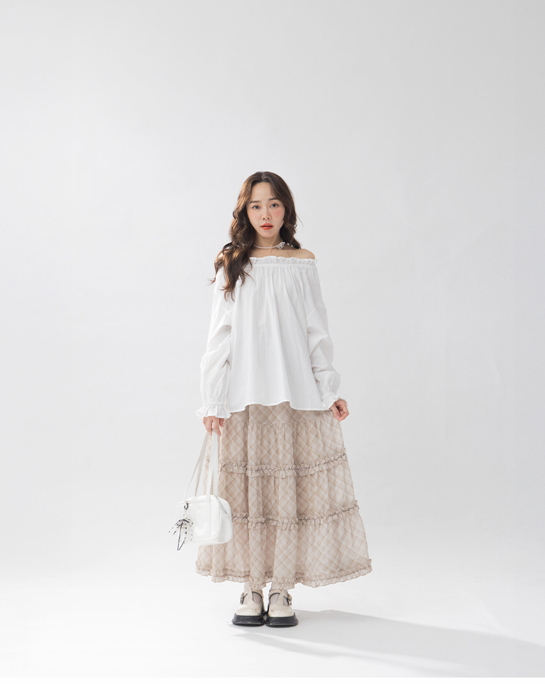 オフショルダー2WAYトップス