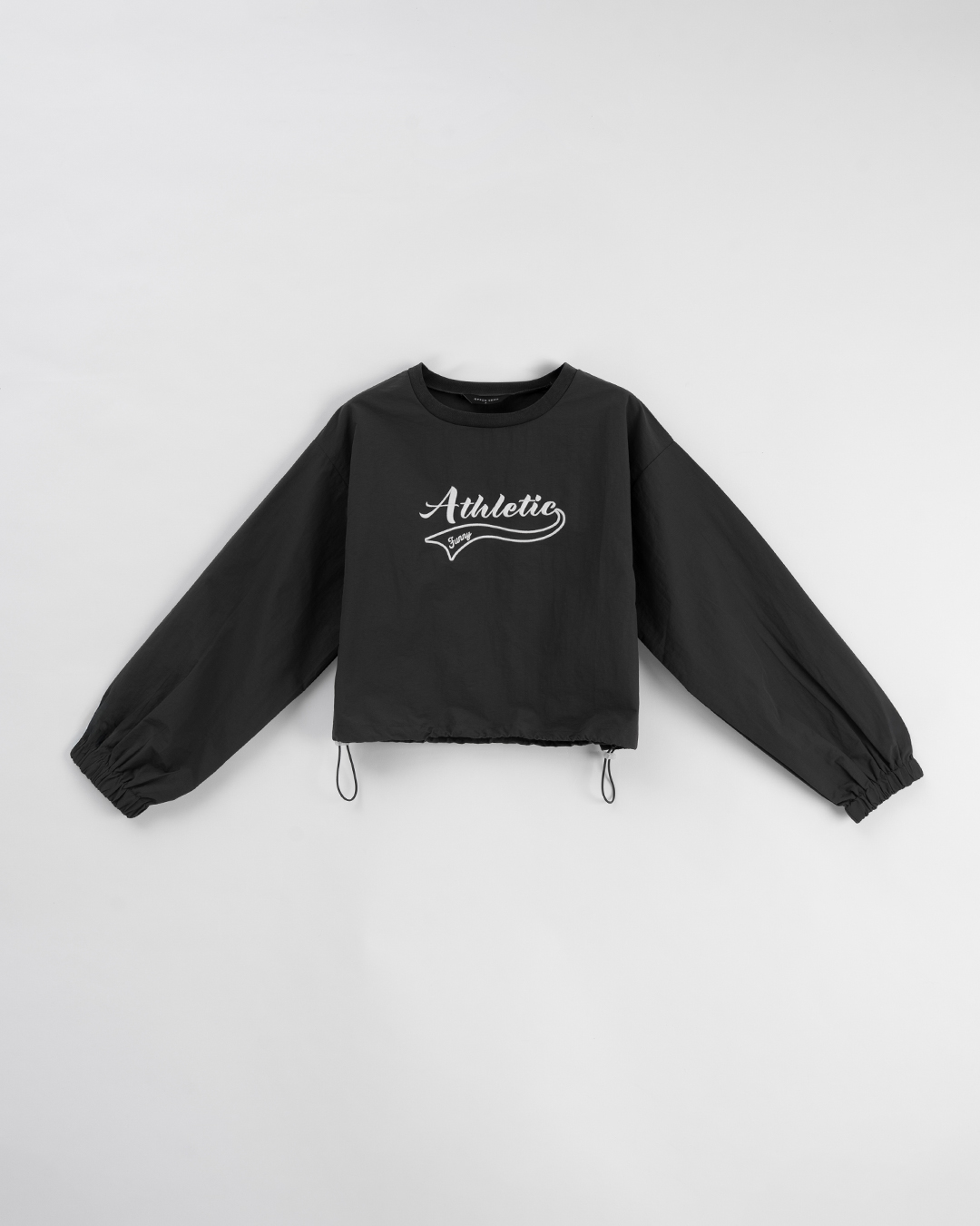 ロゴ刺繍シャギートップス  2色展開