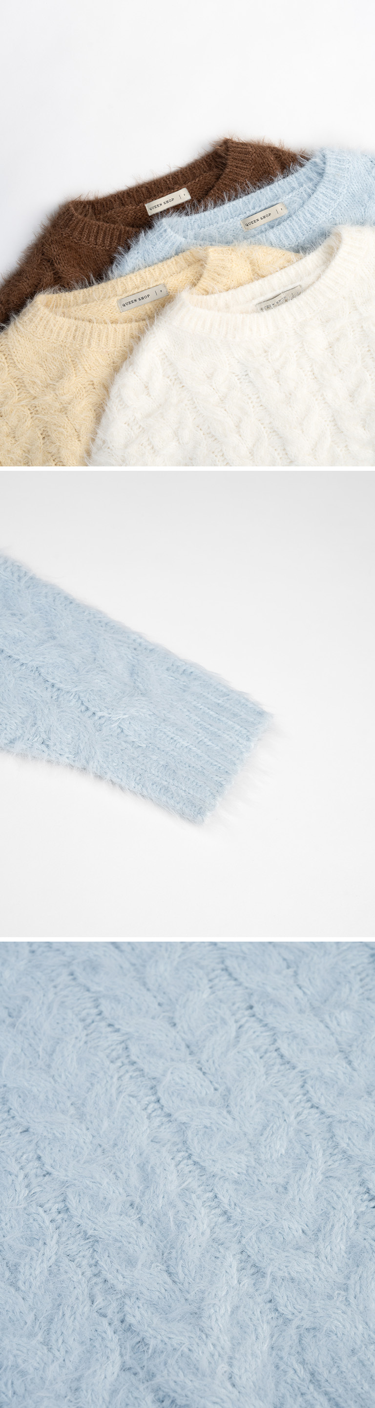 ニットショート丈プルオーバー 4色展開