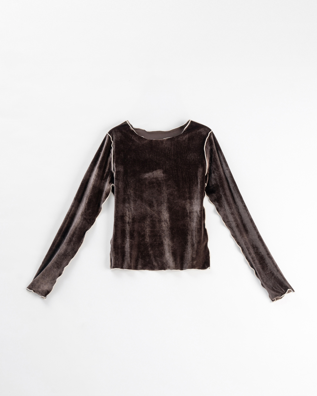 ベロアフリルショートトップス 2色展開