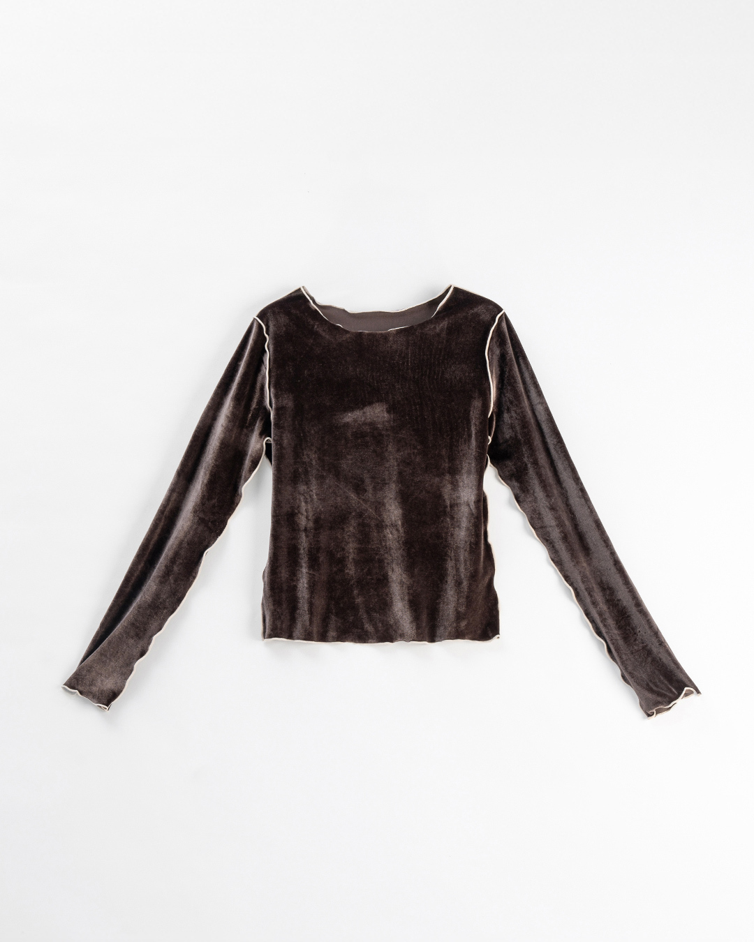 ベロアフリルショートトップス 2色展開