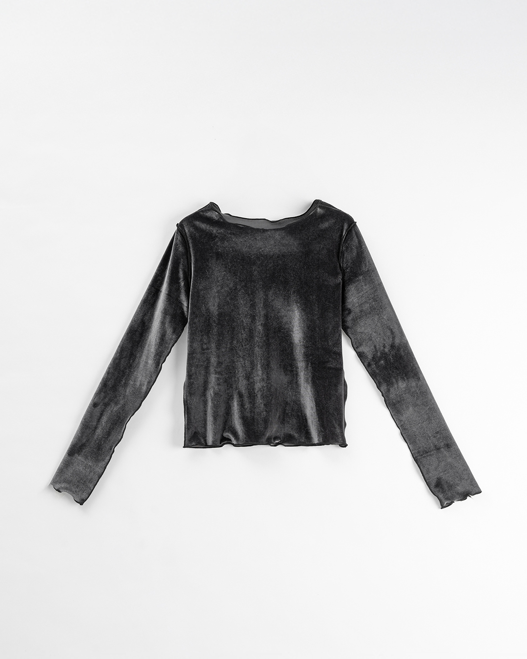 ベロアフリルショートトップス 2色展開