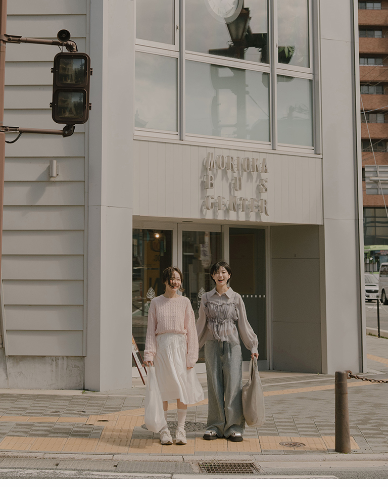 ケーブルニッショートトップス 4色展開