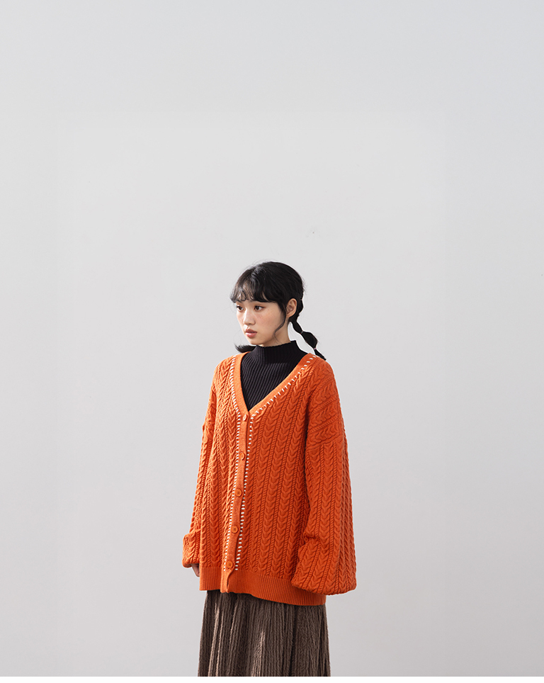 リブニットハイネック 5色展開