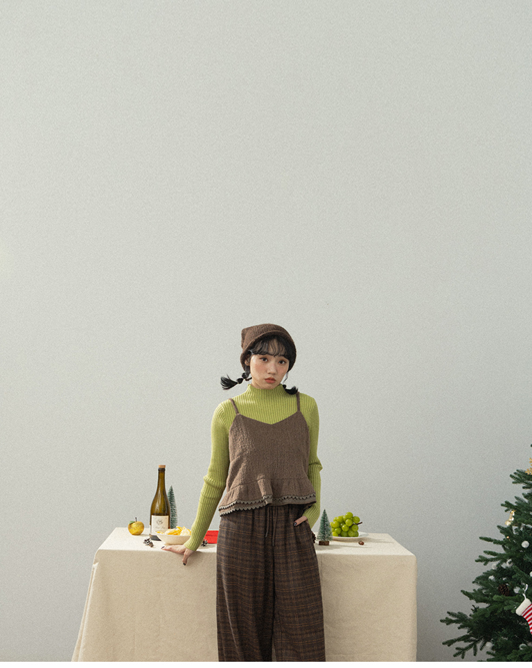 リブニットハイネック 5色展開