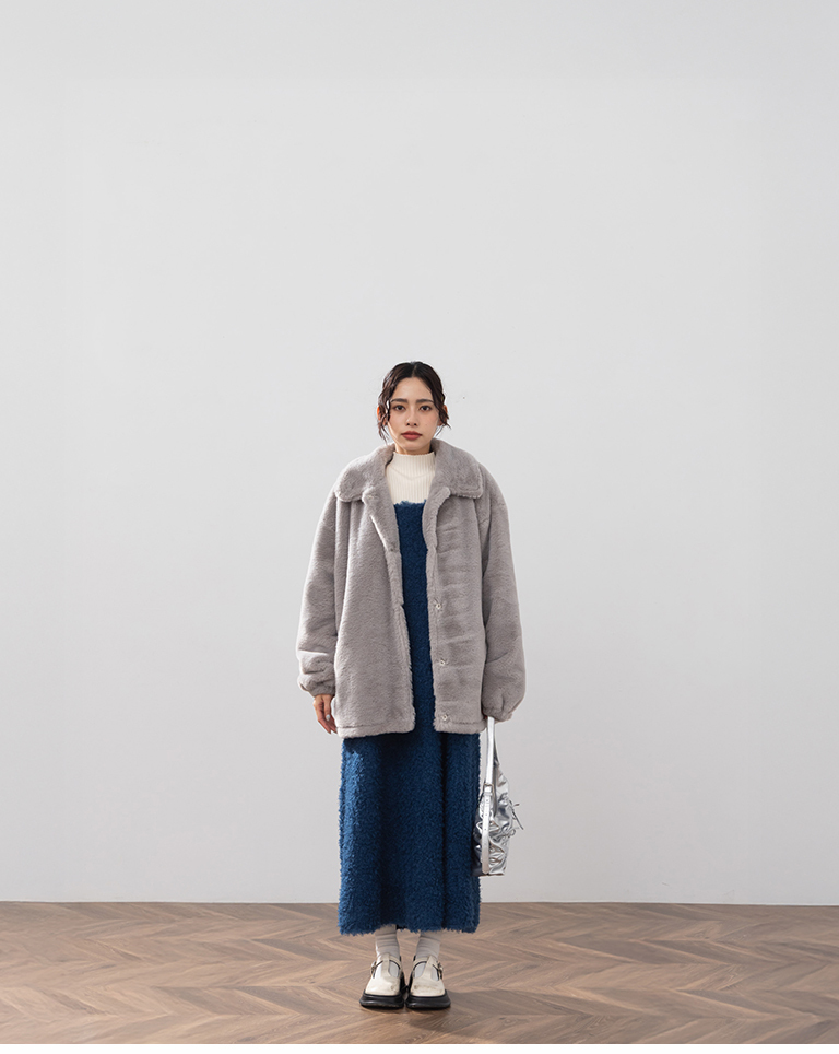 リブニットハイネック 5色展開