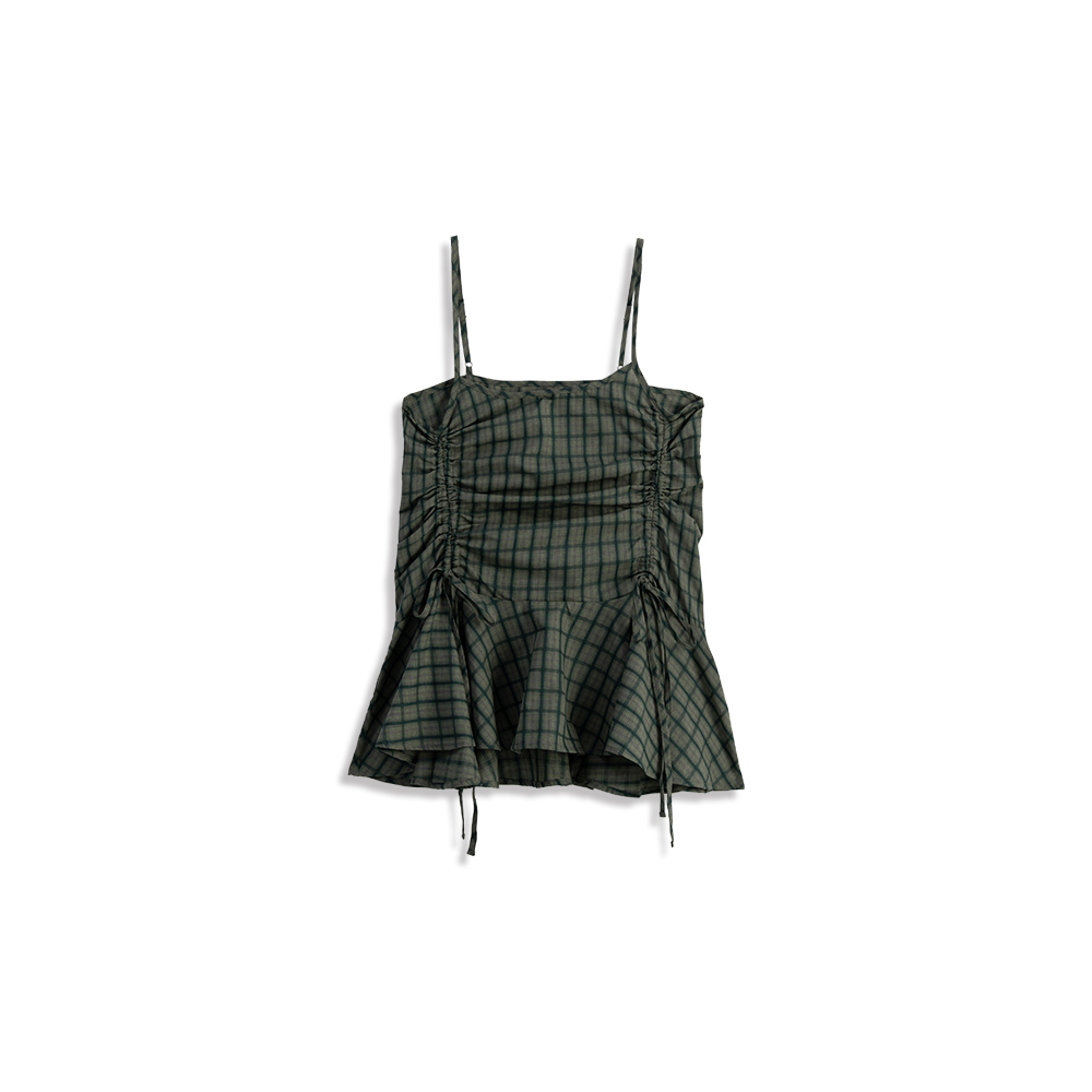 チェックリボンキャミソール 2色展開