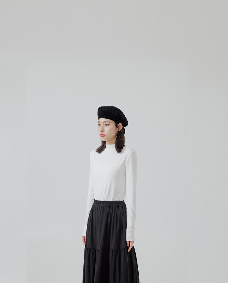 フィット長袖トップス 6色展開