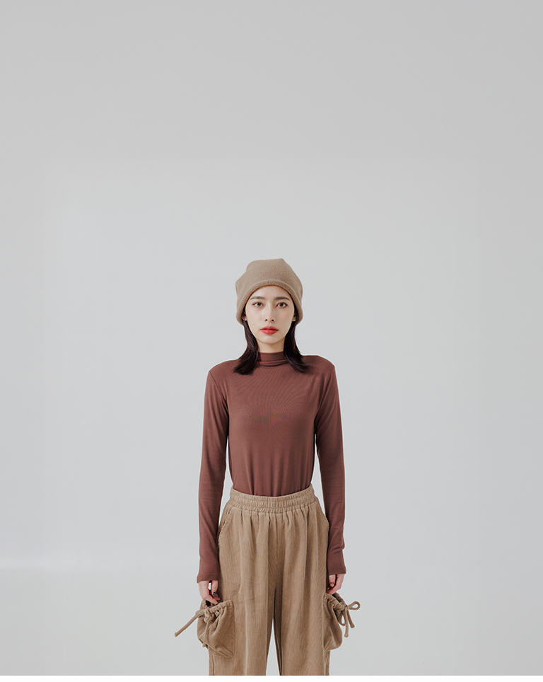 フィット長袖トップス 6色展開