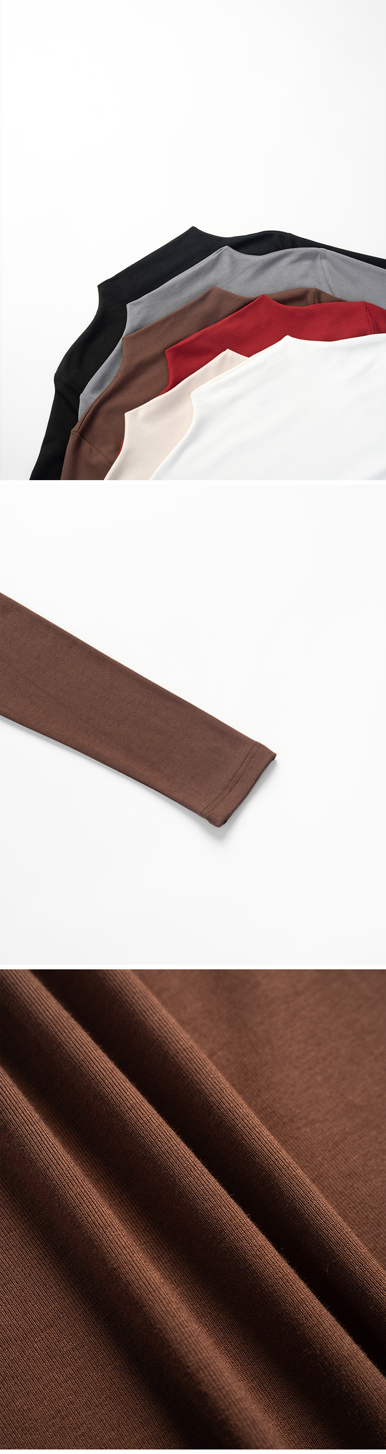 フィット長袖トップス 6色展開