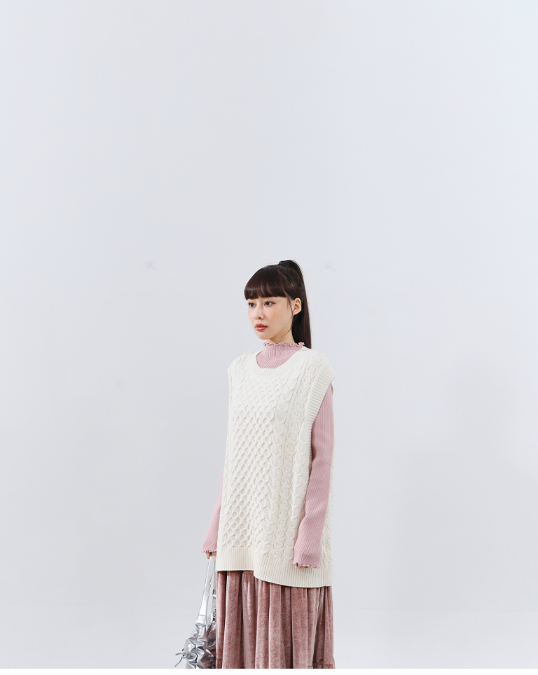 リブハイネックニット 5色展開