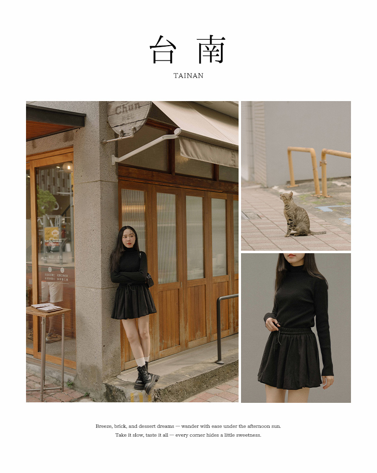 リブニットハイネック 6色展開