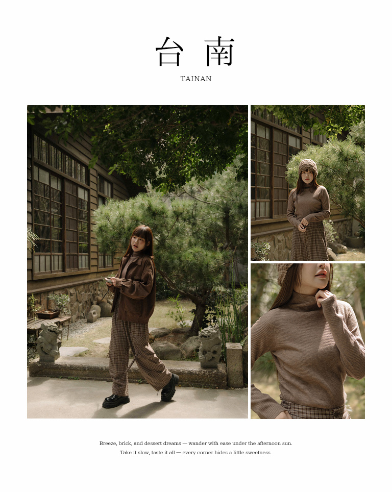 リブニットハイネック 6色展開