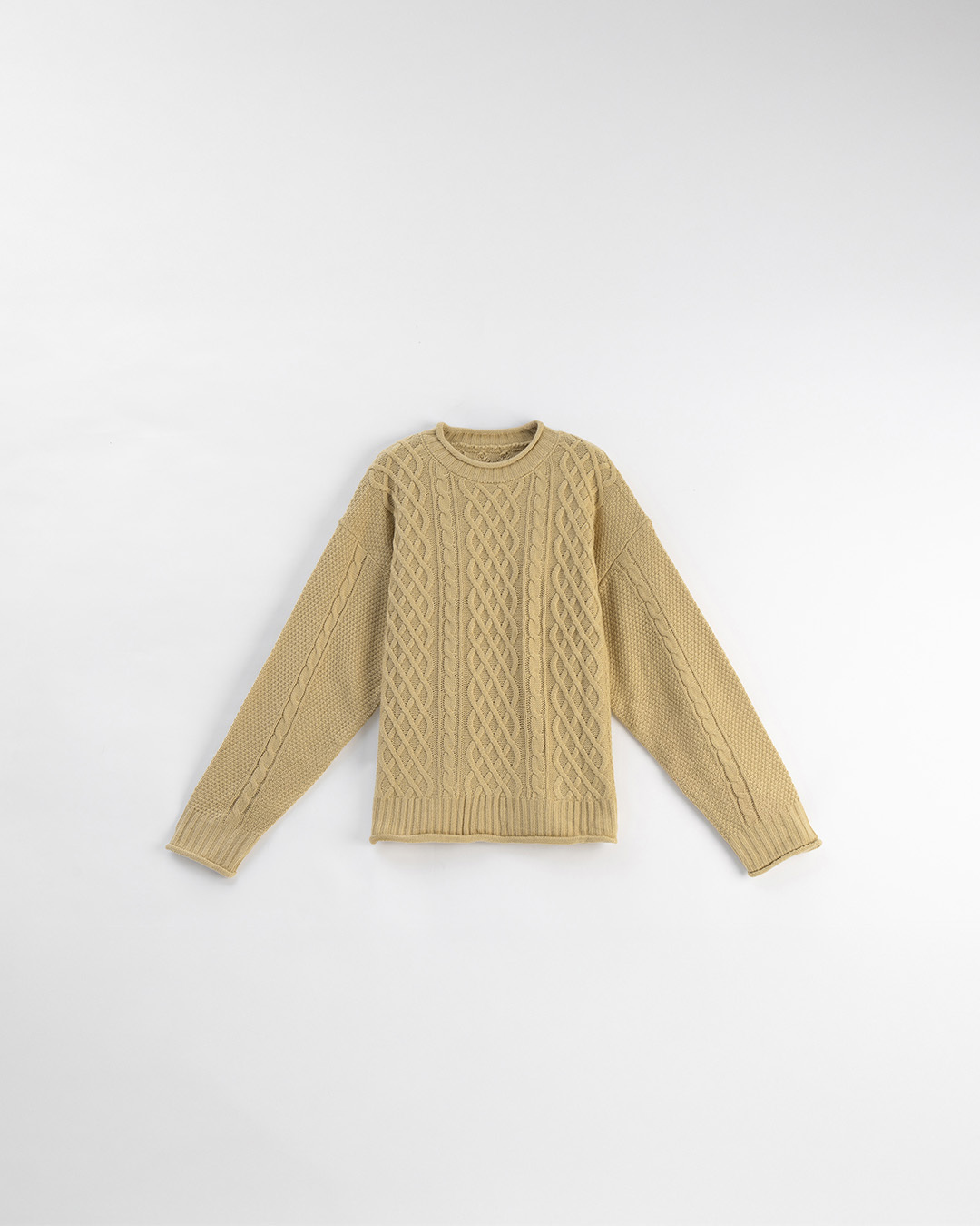 ケーブル編みゆったりニットセーター 7色展開