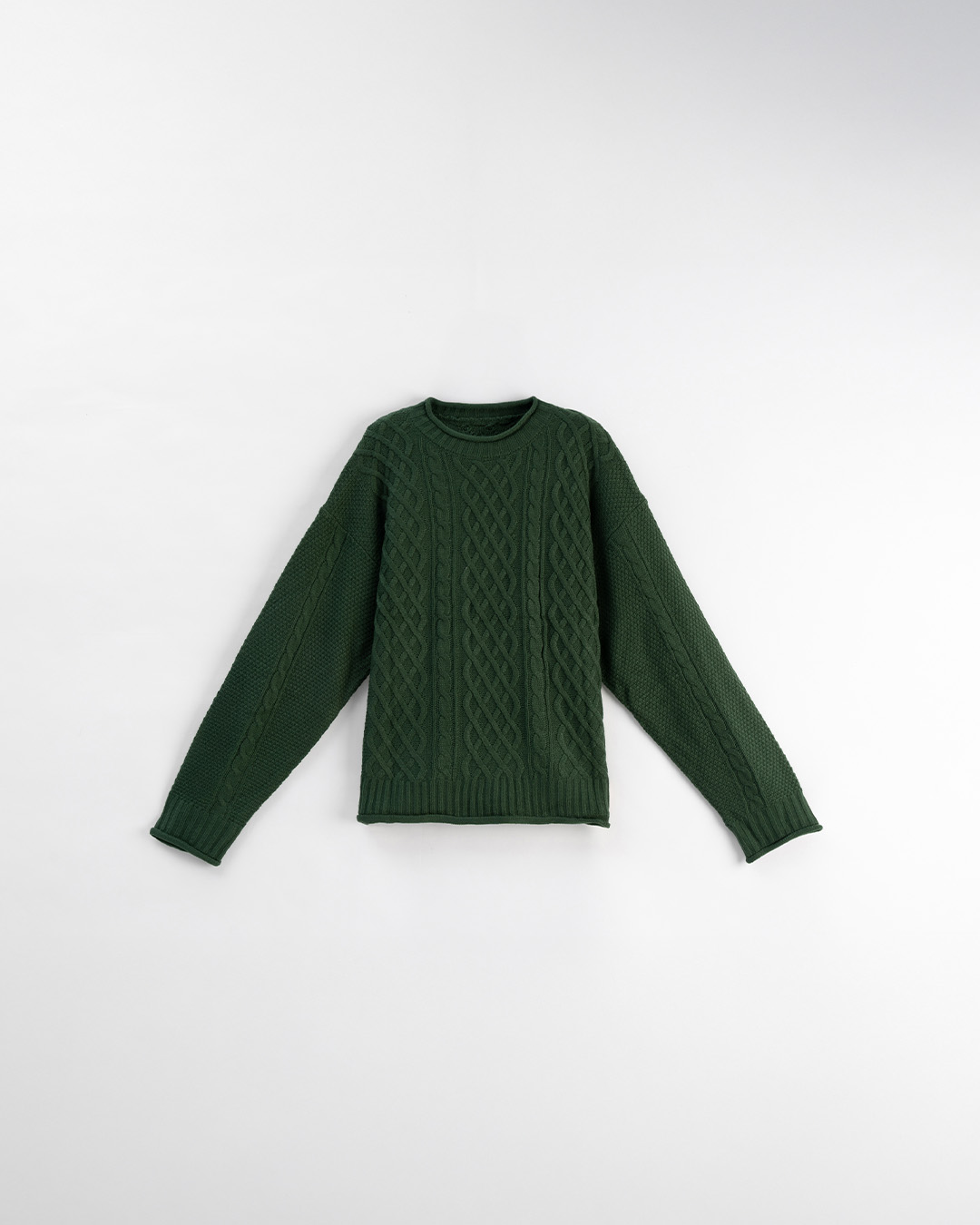 ケーブル編みゆったりニットセーター 7色展開