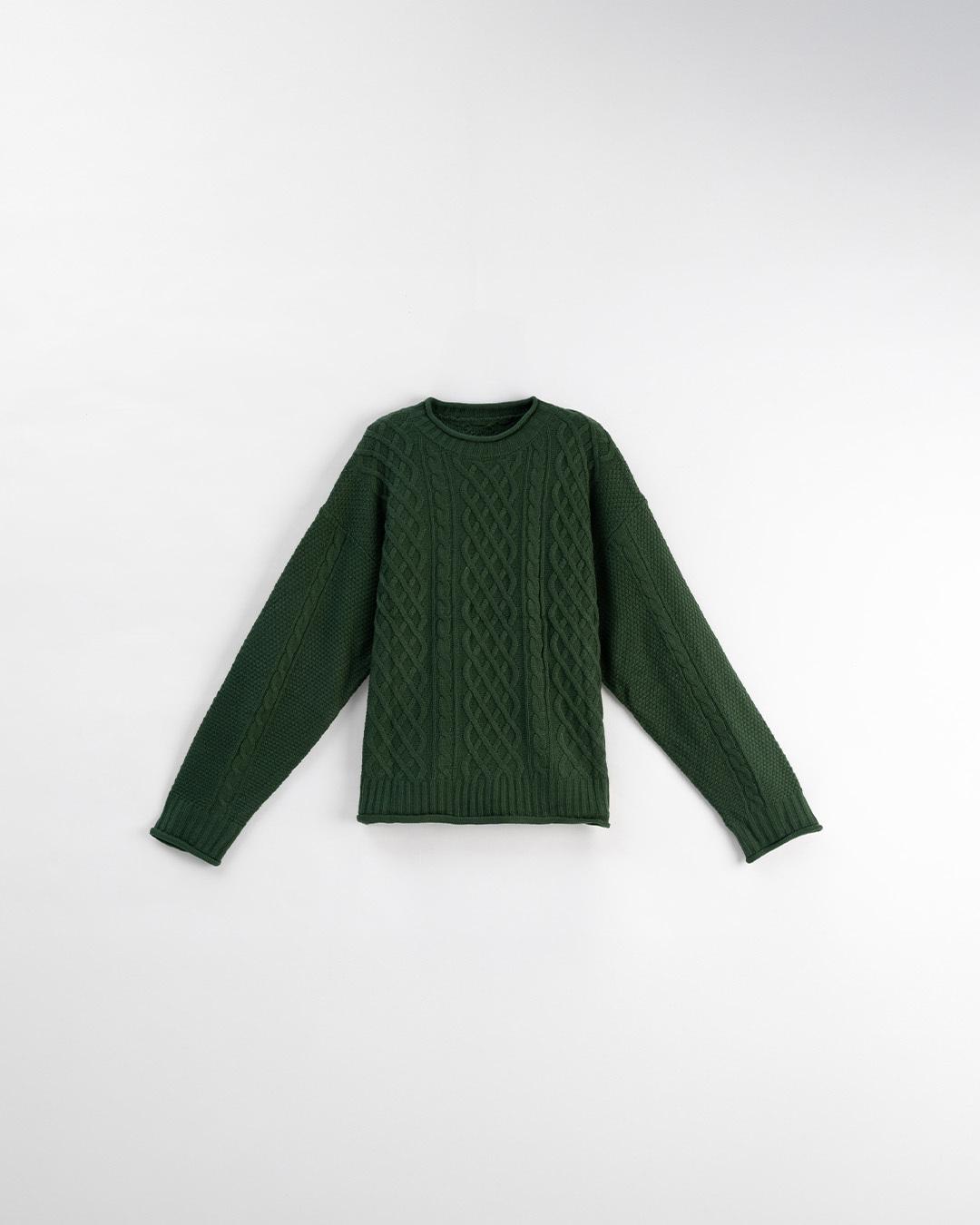 ケーブル編みゆったりニットセーター 7色展開