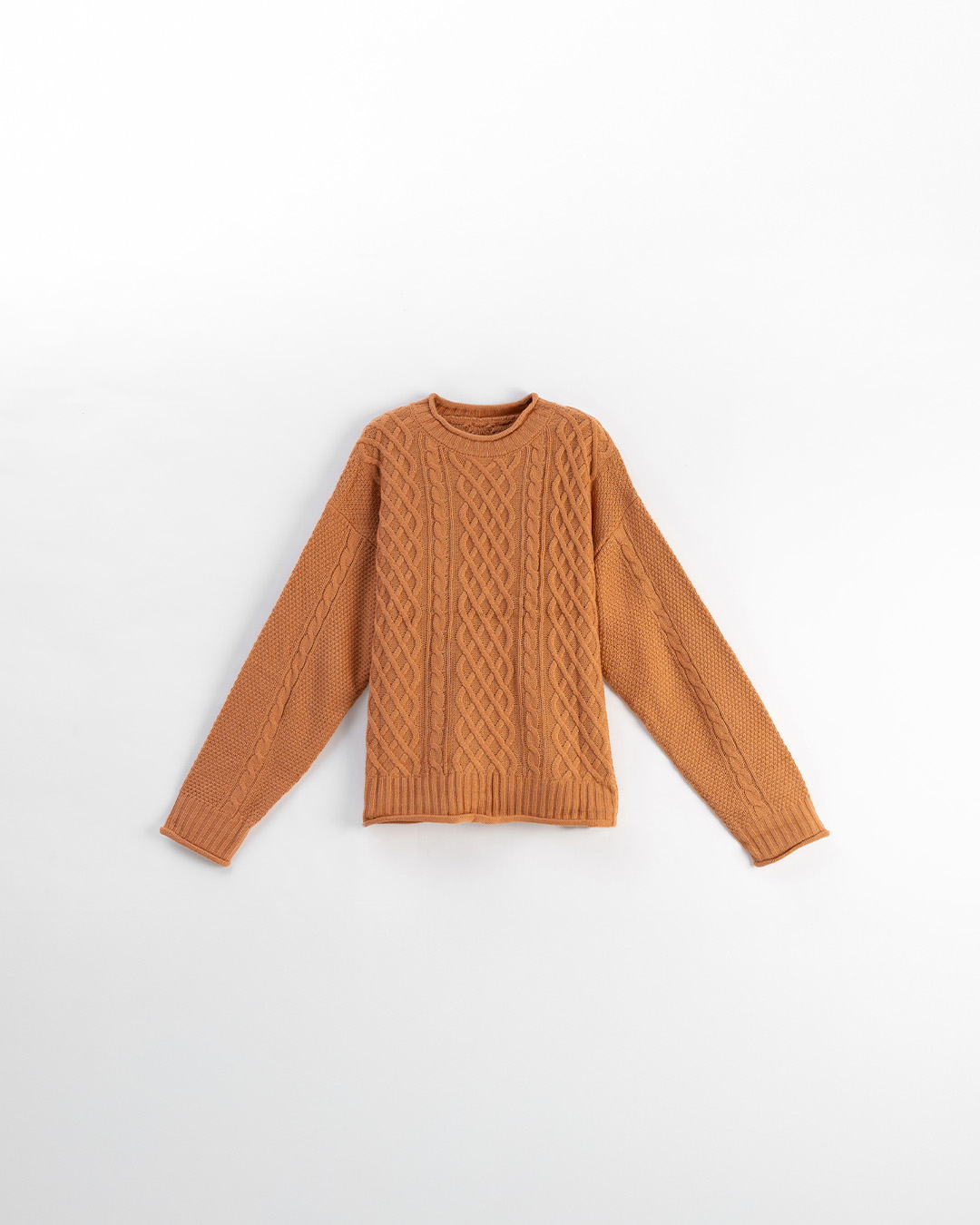 ケーブル編みゆったりニットセーター 7色展開