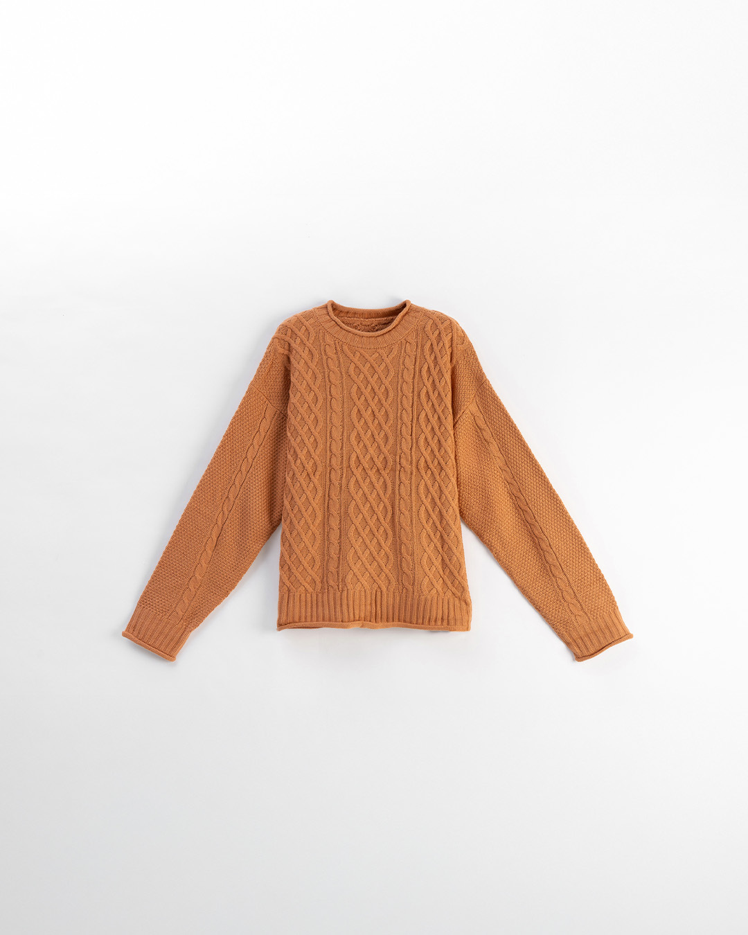 ケーブル編みゆったりニットセーター 7色展開