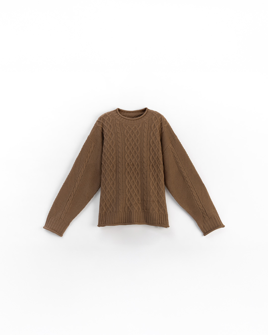 ケーブル編みゆったりニットセーター 7色展開