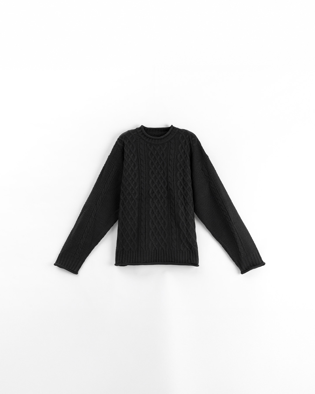 ケーブル編みゆったりニットセーター 7色展開