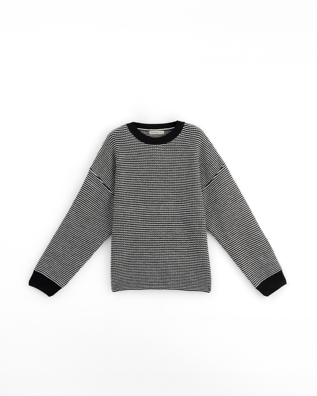 配色チェックワイドニット 3色展開