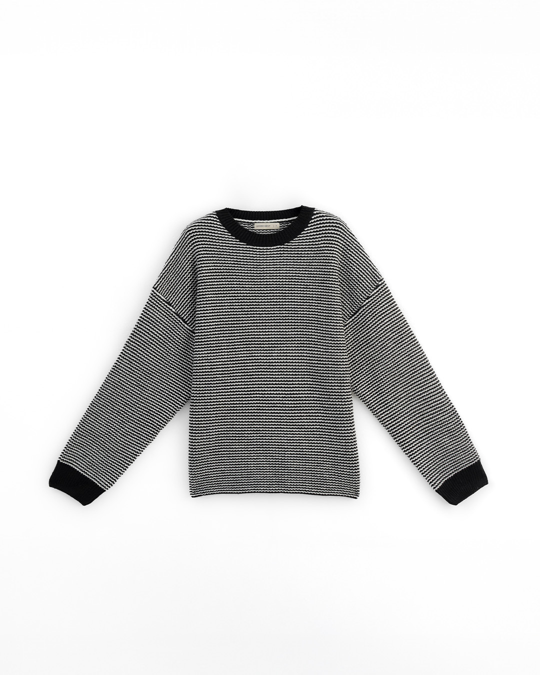 配色チェックワイドニット 3色展開