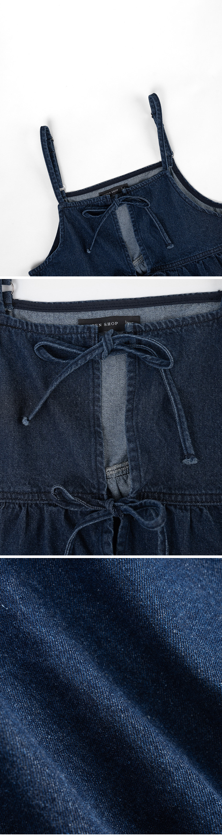 2WAYリボンデニムベスト