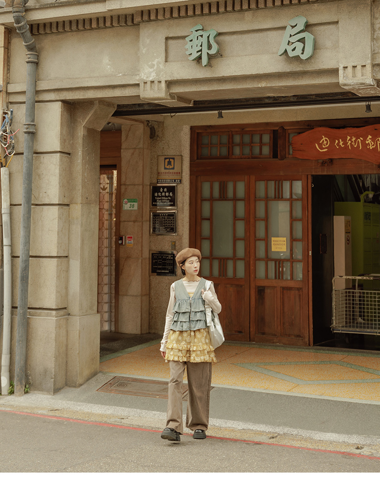 ウォッシュデニムケーキベスト