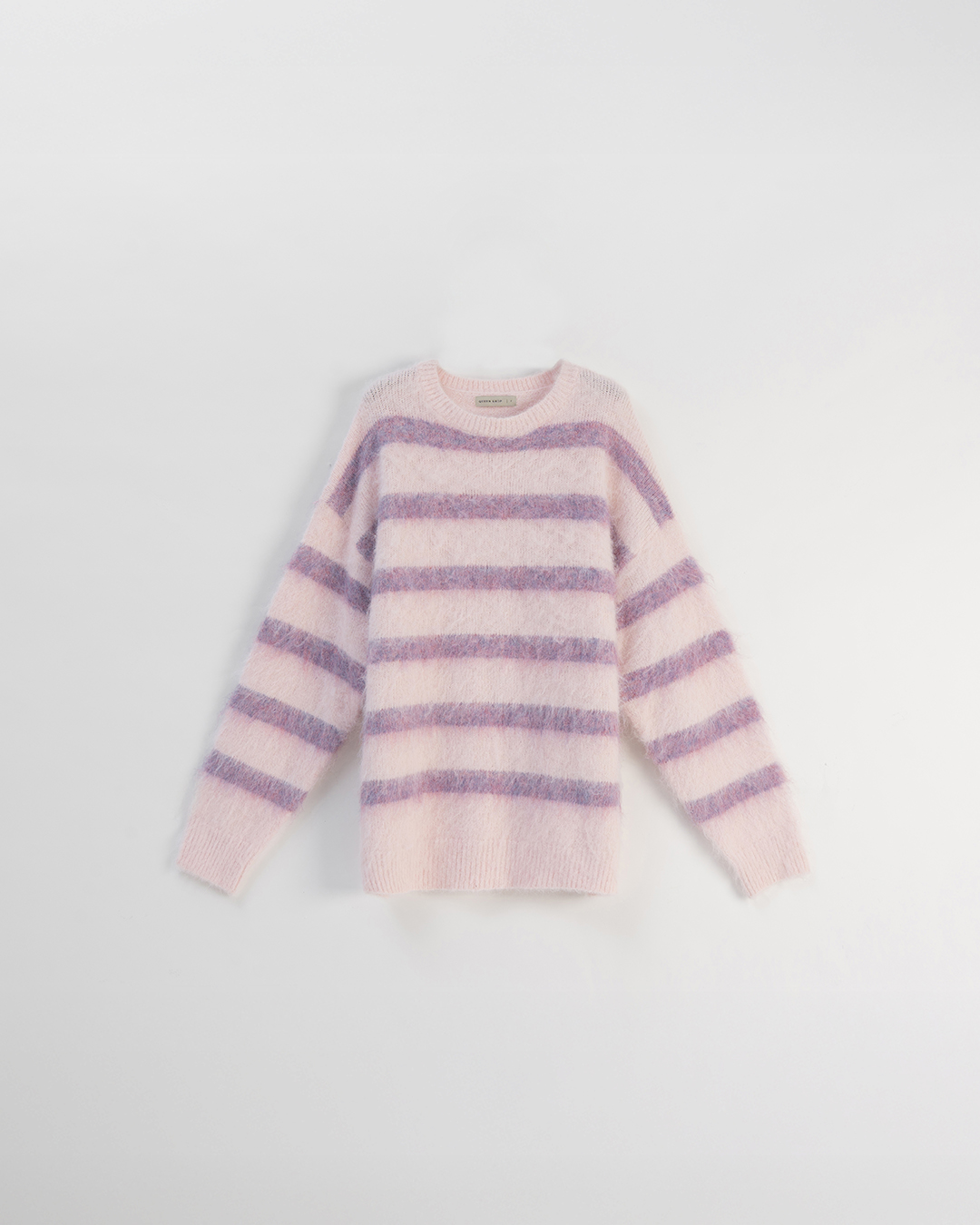 シャギー配色ボーダーニット 2色展開