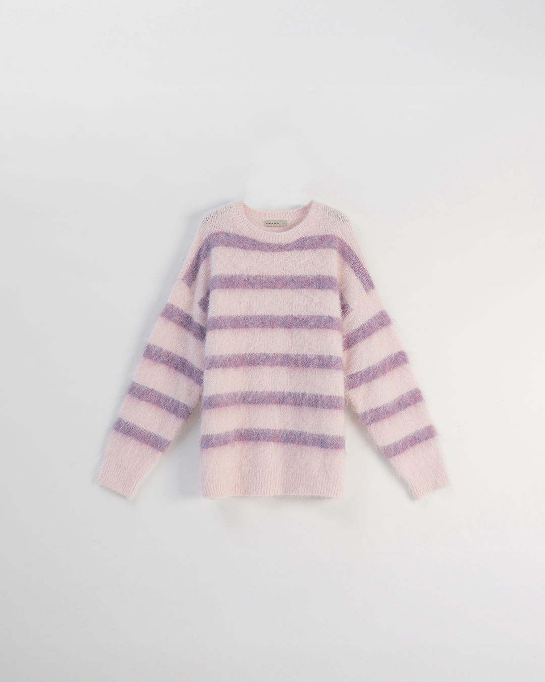 シャギー配色ボーダーニット 2色展開