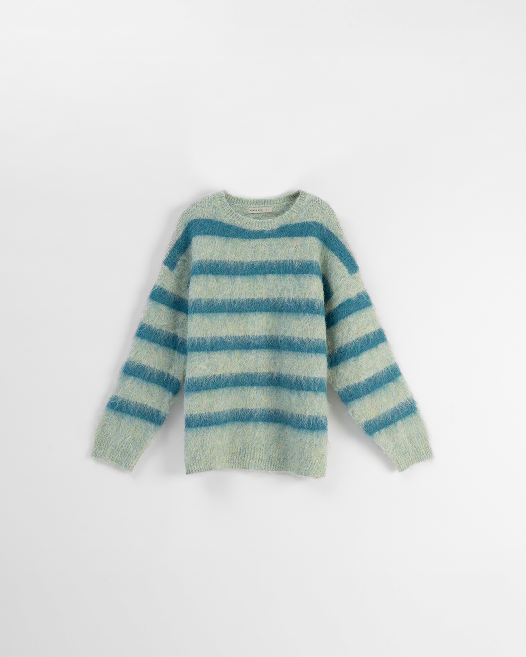 シャギー配色ボーダーニット 2色展開