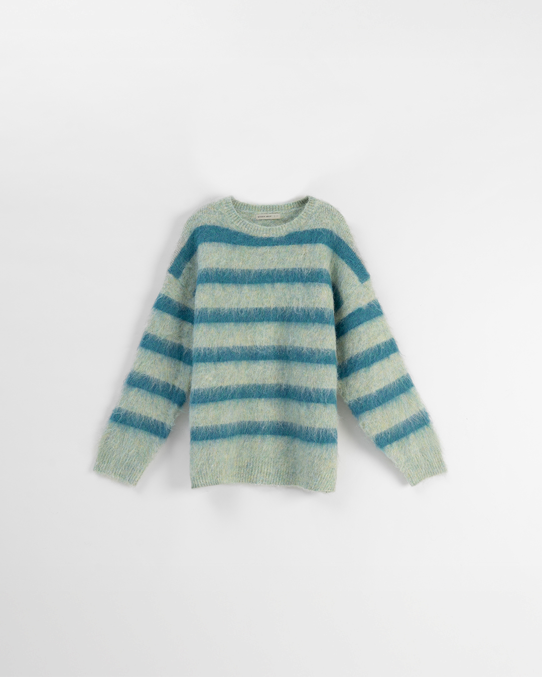 シャギー配色ボーダーニット 2色展開