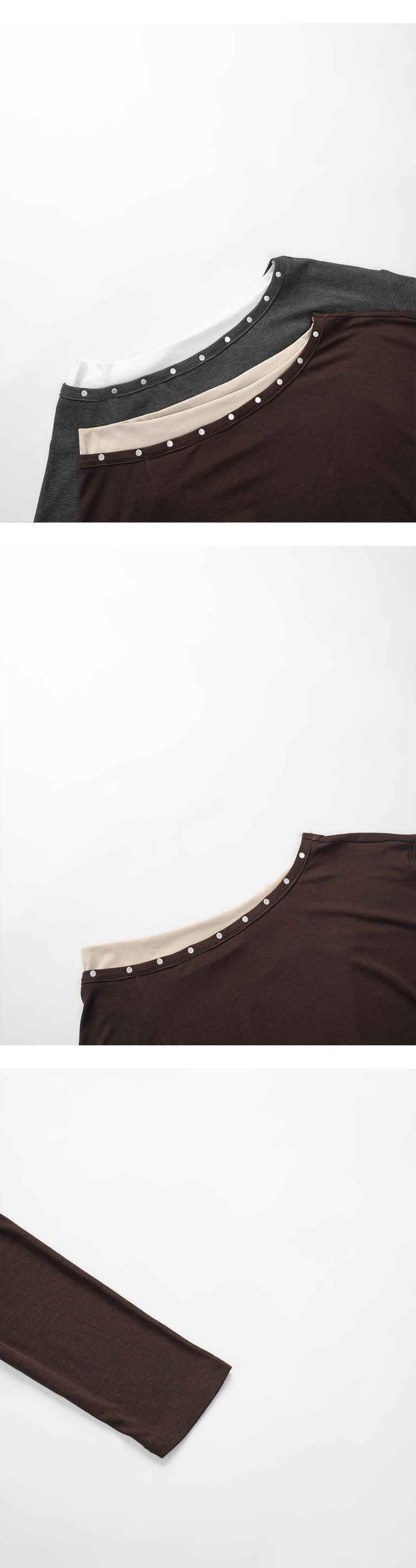 ワンショルダートップス 2色展開